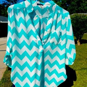 Cute chevron print blouse